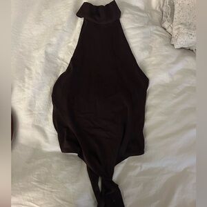 Lululemon Brown Turtle Neck Bodysuit
